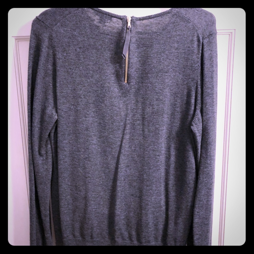 Gray cardigan